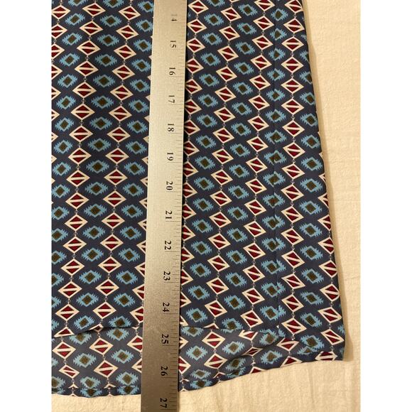 Pleione Women's‎ Size Medium Blouses Cap Sleeve Geometric Preppy Boho - Picture 5 of 6